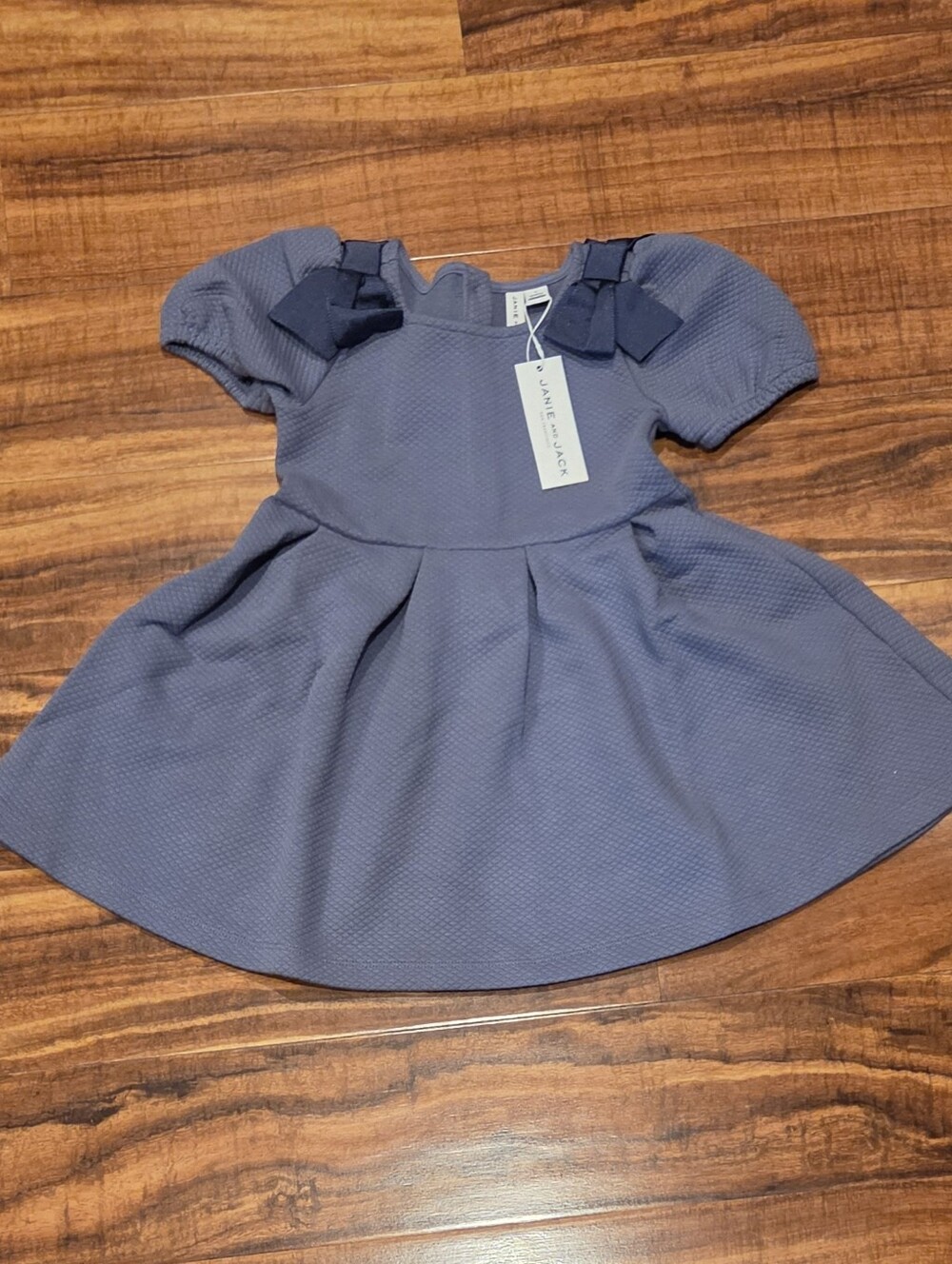 Janie and Jack NWT 3T Slate Blue Quilted Dress